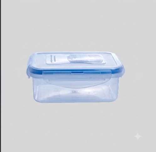Rectangular Plastic Food Storage Container with Clear Lock Lid, 800ml Airtight Container with Silicone Seal, Leakproof and Odor-Proof Design for Snacks, Lunches and Food Storage Home organizers and storage