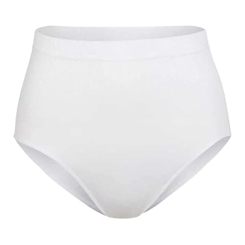 Silvy Womens High Panty-1 Underwear, White, XL Underpants