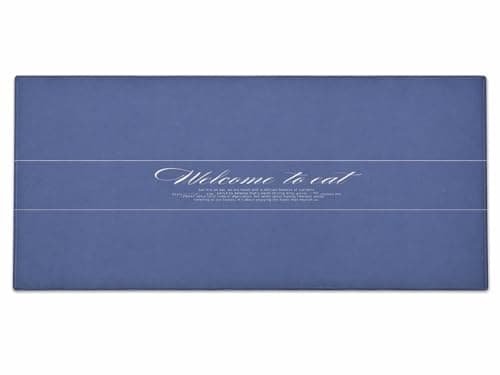 Kitchen Floor Mat 45 × 120 cm - Long Kitchen Runner Rug, Non-Slip Backing, Waterproof and Oil-Proof PVC, Anti-Fatigue Cushioned Mat Used for Sink, Counter, Bathroom & Entryway (Dark Blue)