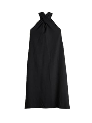 LC WAIKIKI S5KB90Z8-CVL-1 Classic Warp Knitted Halter Neck Slim Dresses - Women