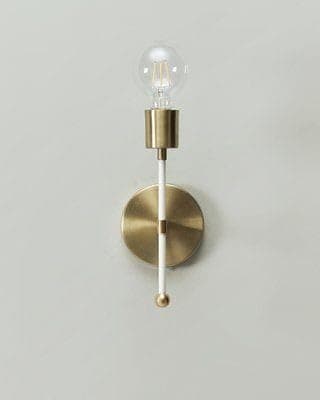 Generic Wall Sconce 1 Bulb Without Bulbs 25 * 15 * 25 cm White and Gold EGL$178