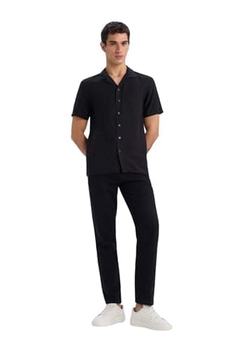 DeFacto Mens Jogger-Slim Fit Woven Bottom Trousers D2671AX Trousers (pack of 1) Pants