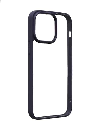 transparent Acrylic Anti Yellowing Back Cover For Apple Iphone 14 Pro Max, Clear Dark Purple Cellular phone case