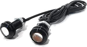 aga High Power LED Eagle Eye Lamp Daytime Running Light Car Motorcycle Reverse Fog Lamp 12V Waterproof (White 2pcs) Vehicle light bulb
