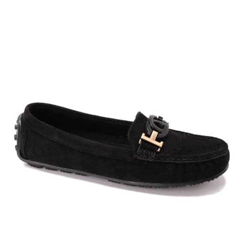 grinta womens N1GHTT176-Black Loafer Shoes