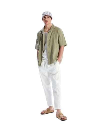 LC WAIKIKI Man Standard Fit Cotton Short Sleeve Men's Shirt