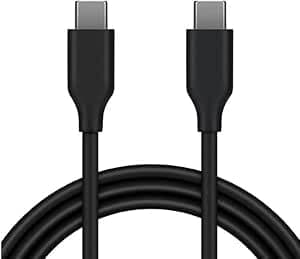 USB C to Type C Cable 25W, USB TYPE C to TYPE C Fast Charging Cable for Smartphone, Laptop, Black Electronic cable
