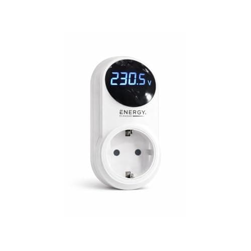 ENERGY ELHADAD Digital Voltage Protector Plug 16A 3500W with Digital Voltage Display, Over & Under Voltage Protection