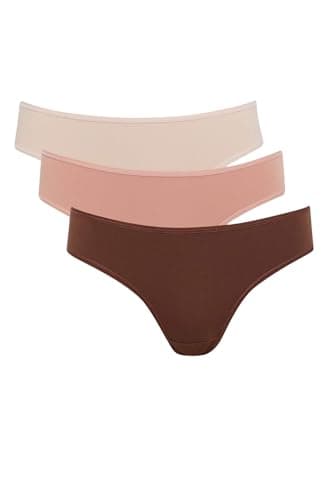 DeFacto Womens Casual Brazillian Underwear Package Slip Slip (pack of 1) Underpants