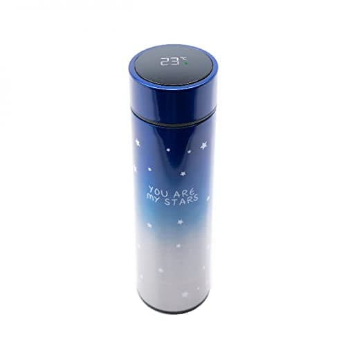 Smart Thermal Mug Stainless Steel Led Digital Temperature Display Intelligent Vacuum Flasks Thermoses Water Coffee Mugs Blue (Blue) Thermos
