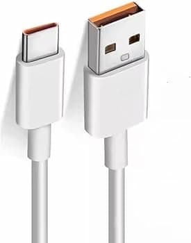 USB C Charging Cable High Speed 3.0 Data Transfer Type To A Standard Power Charging For Cell Phones Compatible With Samsung Huawei Oppo - White Electronic cable