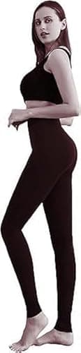 Mizah Women's Thermal Leggings High Waist Padded Inner Elastic One Size Fits All Sizes 45 to 95 Kg - Heavy Winter Pants