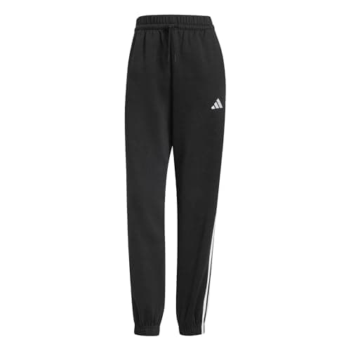 adidas Womens Essentials 3-Stripes Fleece Loose-Fit Joggers Pants