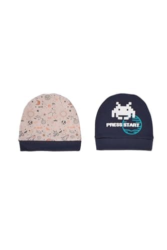 Junior Baby Boy Stellar Beanies Pack, 3 Months Hat