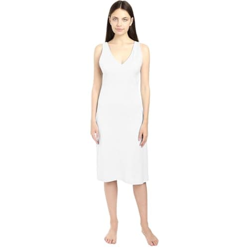 Dahab Womens Cotton Basic V-Neck Full Slip Full Slip