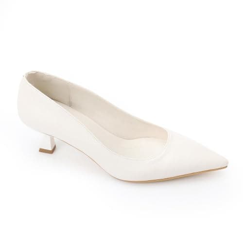 Women's Classic Silver Pointed-Toe Pumps 3CM | Soft Inner Cushioning, Formal & Party Wear, Metallic Finish, Timeless Classic Style, Lightweight & Durable Shoes
