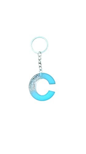 Resin Letter C Keychain