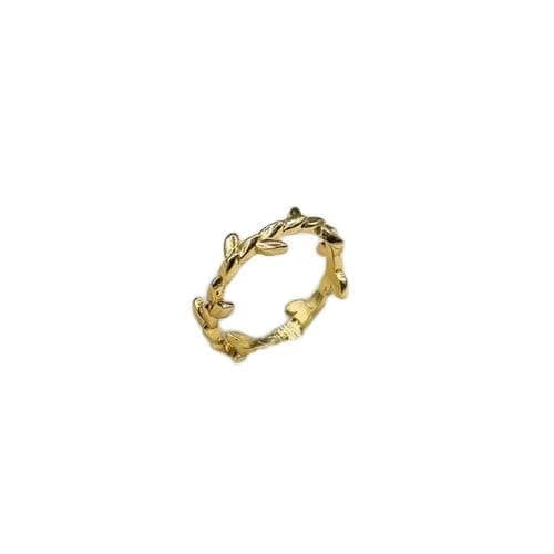 3 Diamonds 292474661778796 Band Ring for Women - Gold Plated Fashion Ring