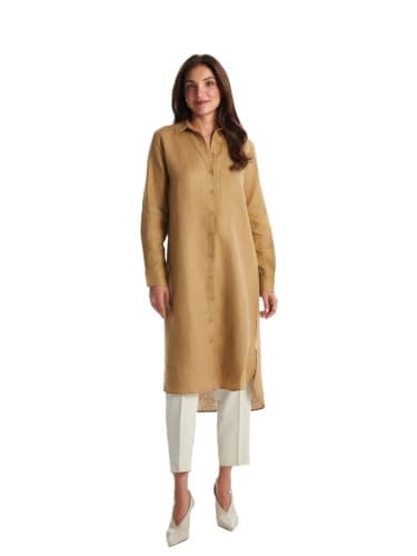 LC WAIKIKI Woman 100% Linen Women's Shirt Tunic