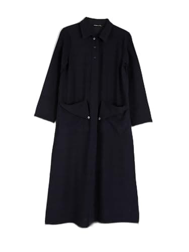 LC WAIKIKI S5HP51Z8-HSA-1 Classic Collared Neck Loose Dresses - Women