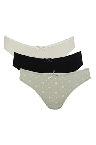 DeFacto Womens Casual Brazillian Underwear Package Slip Slip (pack of 1) Underpants