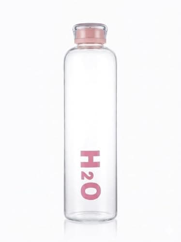 Generic Glass Water Bottle 750ml With Leakproof Lid,Heat Resistant Drinking Bottle, Reusable Eco Friendly Design For Gym, Office, Sports And Daily Hydration Use. (Pink)