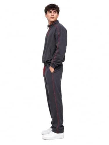 CAESAR Womens Men's solid-colored winter tracksuit featuring linear designs Men's solid-colored winter tracksuit featuring linear designs Outerwear
