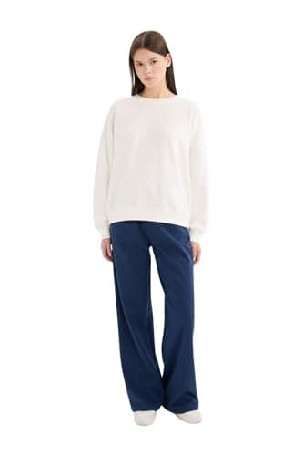 DeFacto Womens Straight Young Knitted Trousers D6667AX Trousers