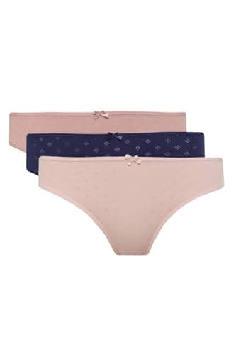 DeFacto Womens Casual Brief Underwear Package Slip Slip (pack of 3)