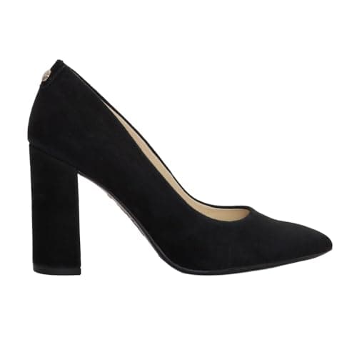 NINE WEST Women's Astoria Pump, Medium, Black Suede, 38.5 EU