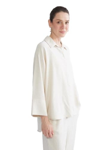 LC WAIKIKI Woman Textured Oversize Women's Shirt
