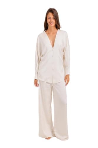 Carina Lace Back Pyjama Set Pajamas