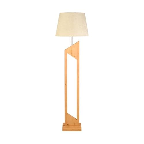 El Rawda Wooden Floor Lamp, Elegant Decorative Standing Light with Unique Timeless Design