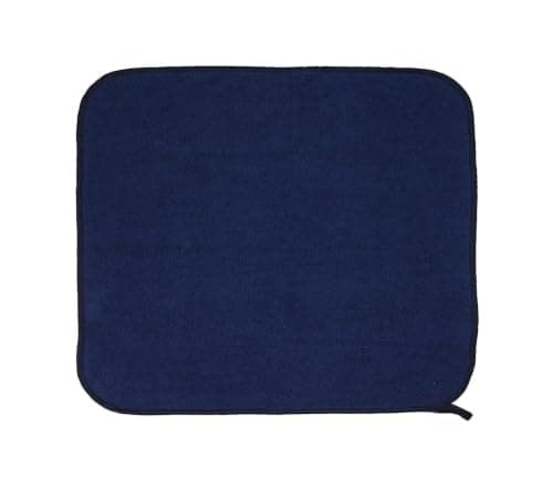Hélène MOU Cotton Terry Kitchen Towel Set 2-Pieces, 60 cm x 60 cm Size, Navy