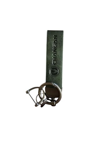 USHOP Compatible with Changan Car Keychain Leather Car Key Chain 360 Degree Rotatable Metal Ring Fashion Car Key Chain