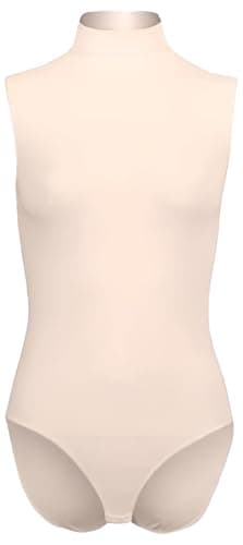 Silvy Womens Set Of 2 Pieces Wave1 High Neck Sleeveless Bodysuit Underwear Set Of 2 Pieces Wave1 High Neck Sleeveless Bodysuit Underwear Leotard