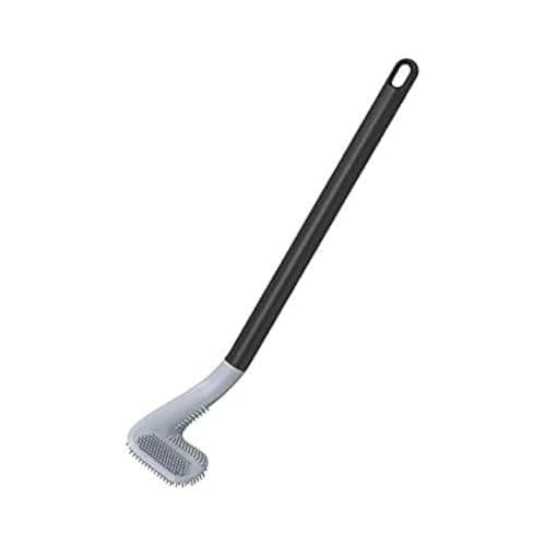 Generic Dima.Store 2 Piece Complete Silicone Toilet Brush for Long Red with Long Handle for Toilets Cleaning brush