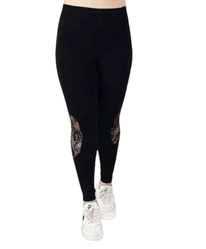 MEZA Women's Stretch Leggings, New Exclusive Sheer Chiffon Design, Wrinkle and Shrinkage Resistance, High Waist, Enhances Body Shape, Suitable for Daily Use Pants