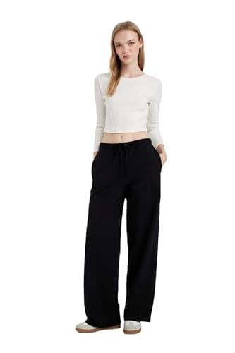 DeFacto Womens Young Straight Knitted Trousers Trousers (pack of 1)