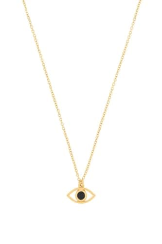 Stainless Steel Eye Pendant Necklace Modern Elegant Daily Jewelry Chain