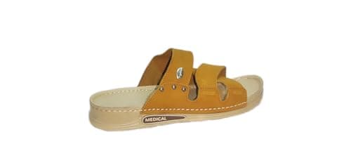 Men's Comfort Medical Slippers – High Quality Genuine Leather – Practical Design for Home & Outdoor – From Kayan Factory