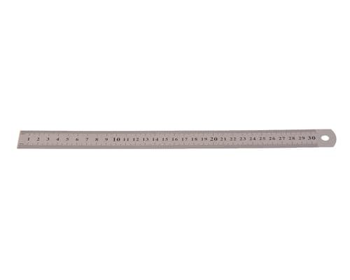 Generic. Heavy Metal Ruler 30Cm, Crafted From High-Quality Materials To Ensure Durability And Longevity - Silver