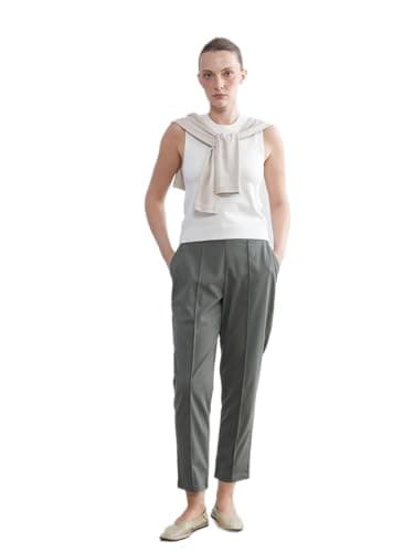 LC WAIKIKI Women Elasticated Waist Cigarette Trousers