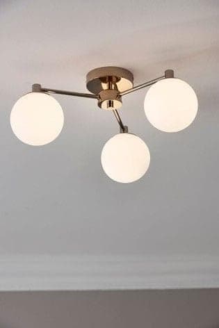 Generic Pendant Light 3 Bulb Without Bulbs 20x50x20 cm Gold Light fixture