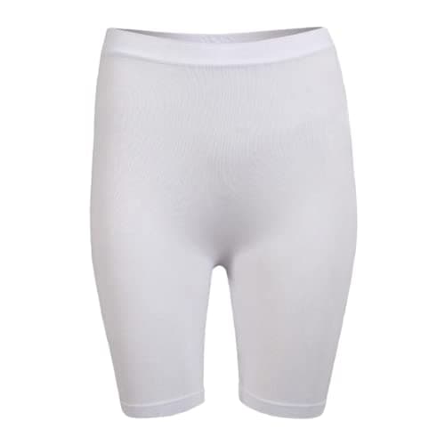 Silvy Girls Long short 1 Base Layer Bottom, White, 10-12 Years- Regular Fit