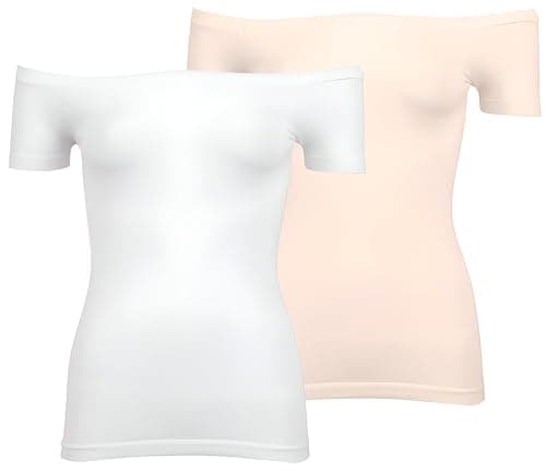 Silvy Womens Set Of 2 Pieces Nancy Top Half Sleeves Off Shoulder Set Of 2 Pieces Nancy Top Half Sleeves Off Shoulde Shirt