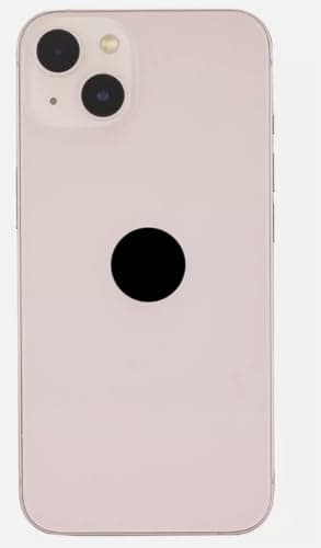 Replacement Glass Back Cover Compatible with iPhone 13 Rear Damaged Repair Part (Pink) Cellular phone case