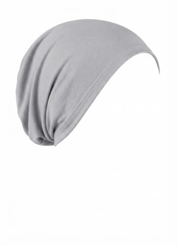 Women's Seamless Soft Cotton Anthracite Bandana - Light and Comfortable for Holding Hair and Daily Use Apparel head neck covering