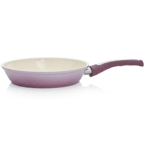 Zahran New Granite 22cm Purple Non-Stick Frying Pan Durable Stone Coating Skillet for Healthy Everyday Cooking