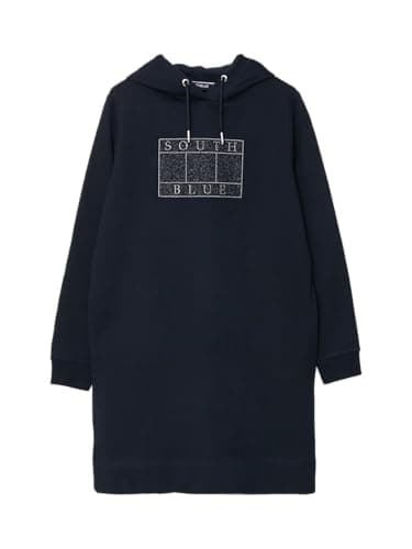 LC WAIKIKI Women Hooded Printed Long Sleeve Sweat Dress